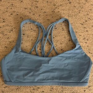 lululemon athletica Strappy Sports Bra in Light Dusty Blue